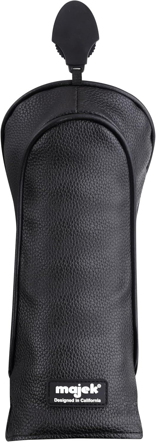 Golf Headcover Set for Drivers Fairways & Hybrids Vintage Leatherette