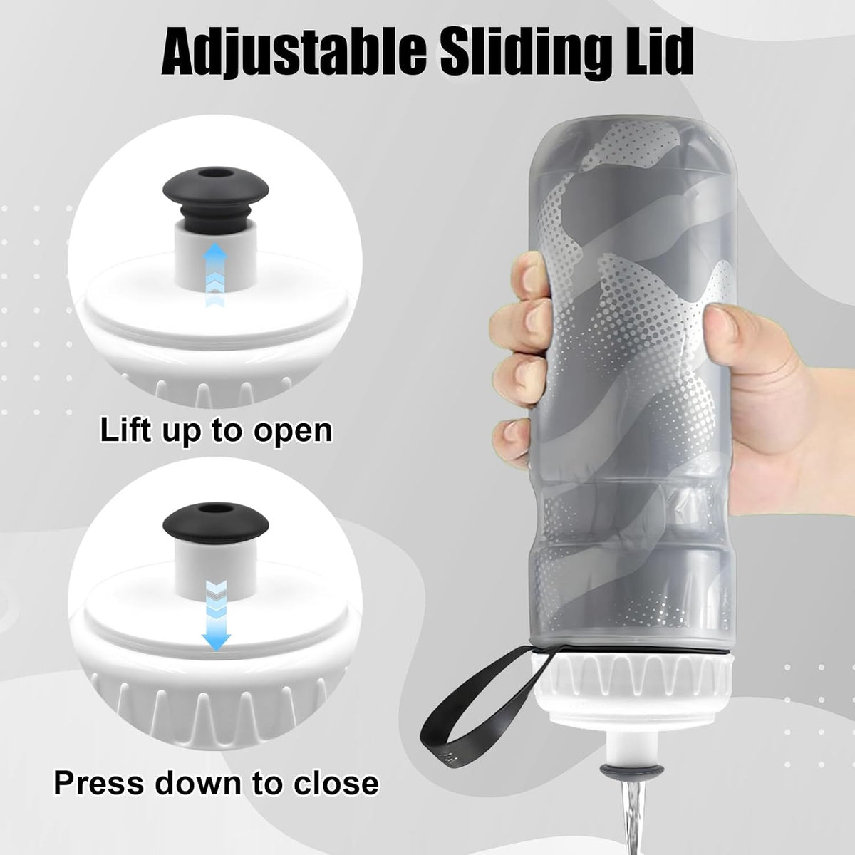 Replacement Plastic Lid for Polar Bottle 20oz 24oz - Leak-Proof Cap