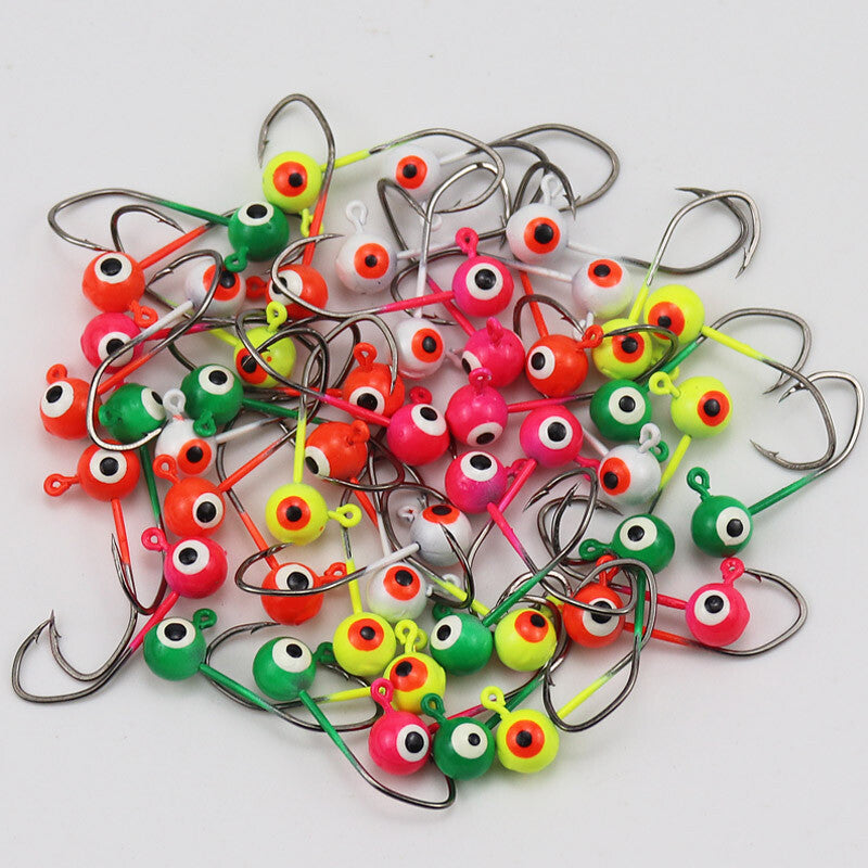 Lead Jig Heads for Fishing - Crappie, Bass, Trout Lures, All Sizes