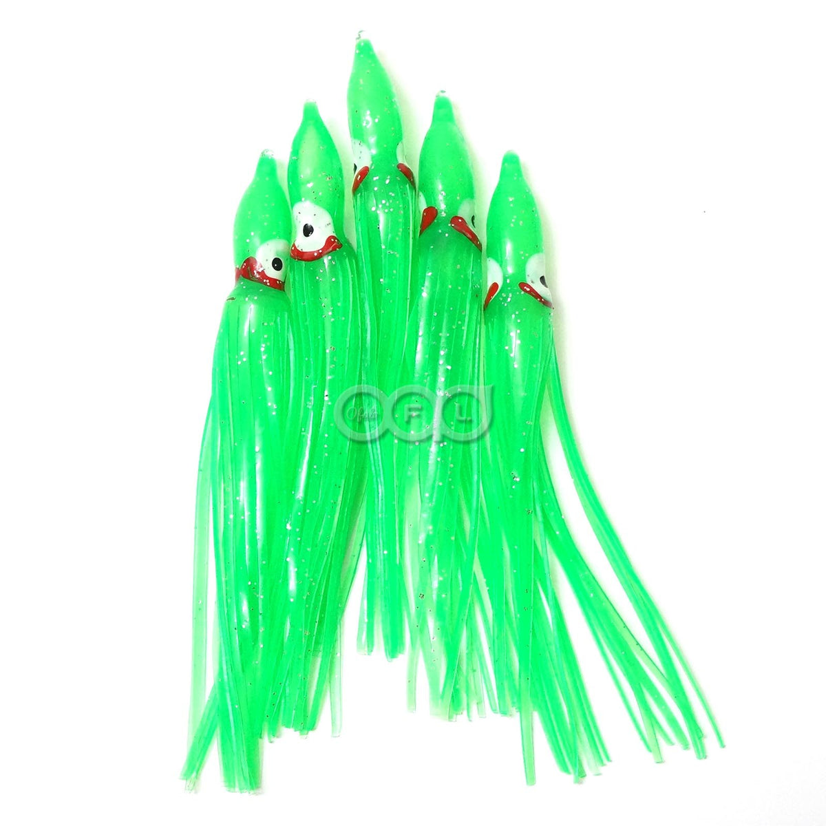 Artificial Soft Plastic Fishing Skirts 4.5-inch Octopus Fish Lures Bait Lot