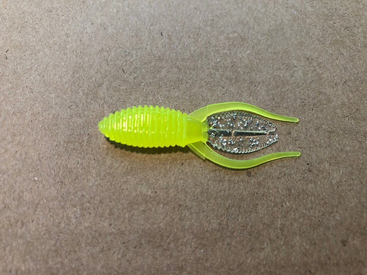 2-Inch Crappie Beaver Tail Soft Plastic Lures 100-Pack for Panfish Fishing