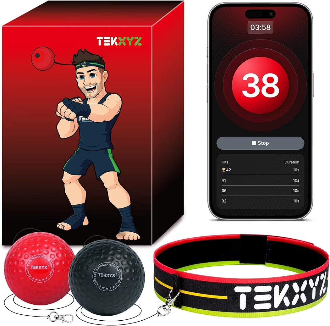 Reaction Ball with Headband for Speed and Agility Training - Boxing & Martial Arts Equipment