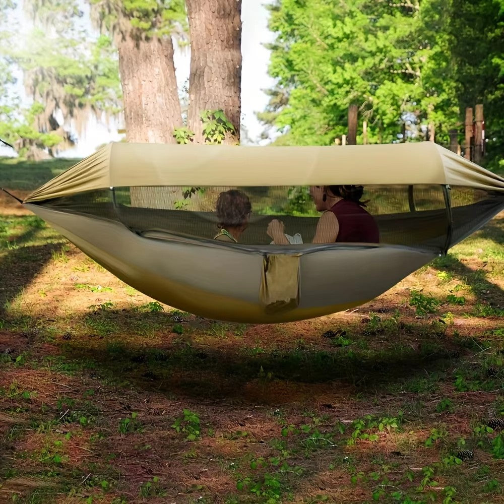 Portable Camping Hammock Tent with Mosquito Net and Sun Canopy for 1-2 Persons