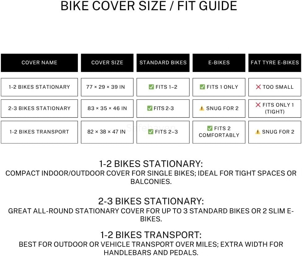 Waterproof Bike Cover for Mountain and Road Bikes - UV, Dust & Rainproof