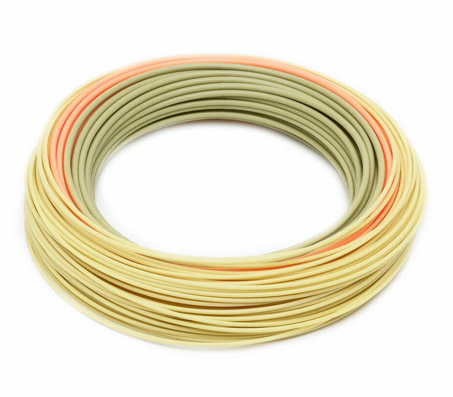 Floating Fly Line for Tarpon, Permit & Redfish - Sea Grass/Orange/Sand