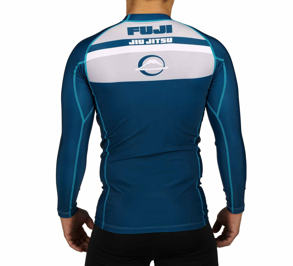 MMA Rashguard Long Sleeve Compression Shirt for Jiu Jitsu & BJJ - Navy Blue