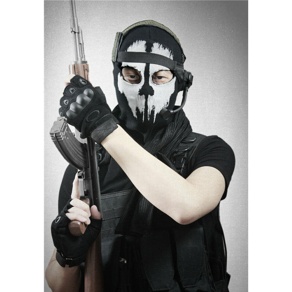 Full Face Mask for Skiing, Cycling & Outdoor Activities - Warm Fleece Skull Mask