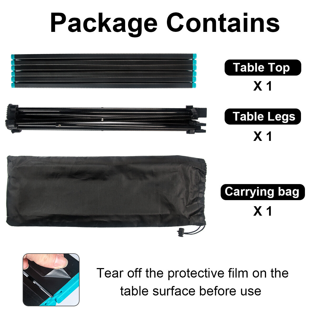 Portable Folding Camping Table Aluminum Outdoor Picnic & BBQ Surface