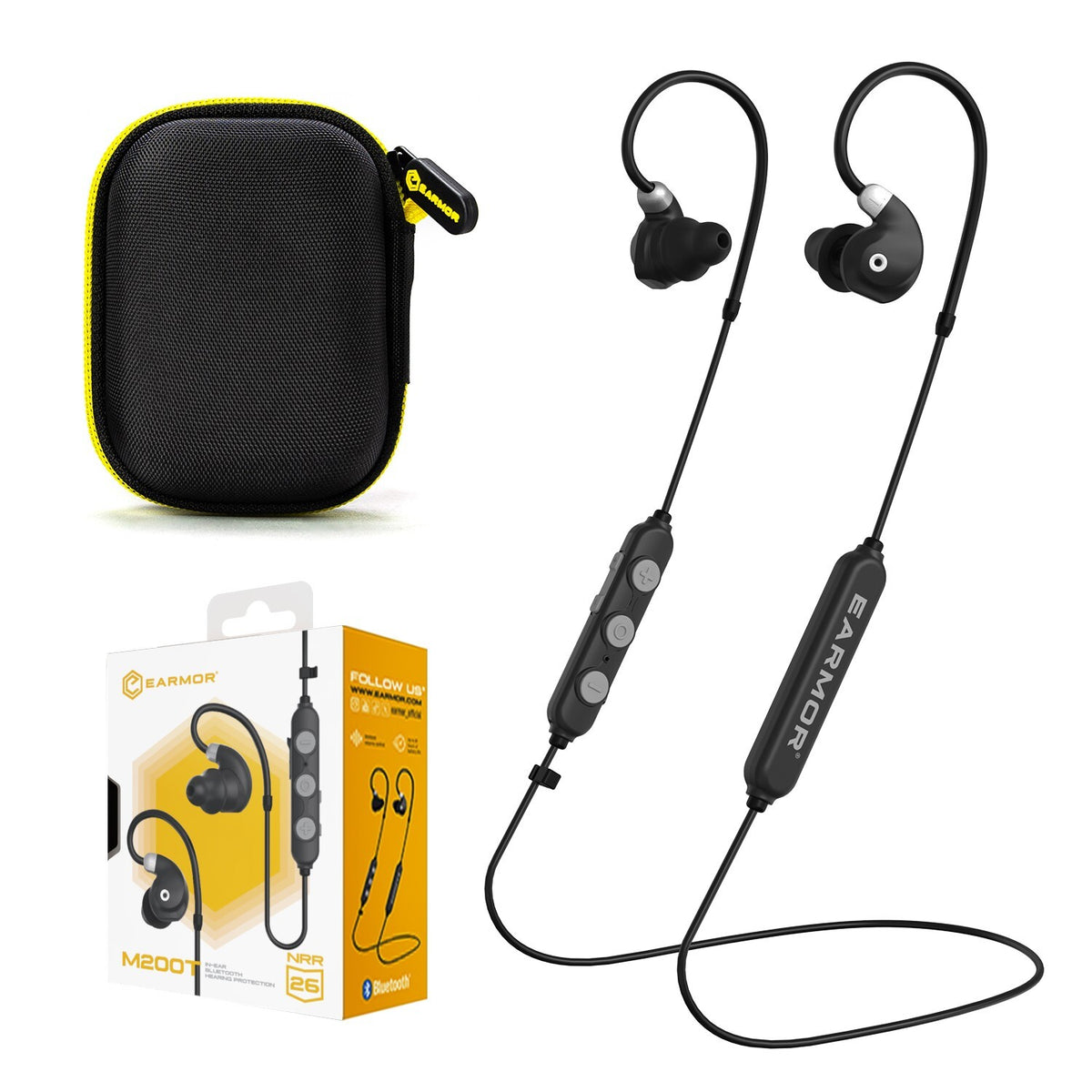 Electronic Shooting Ear Protection Earbuds with Bluetooth 5.4 Noise Cancelling