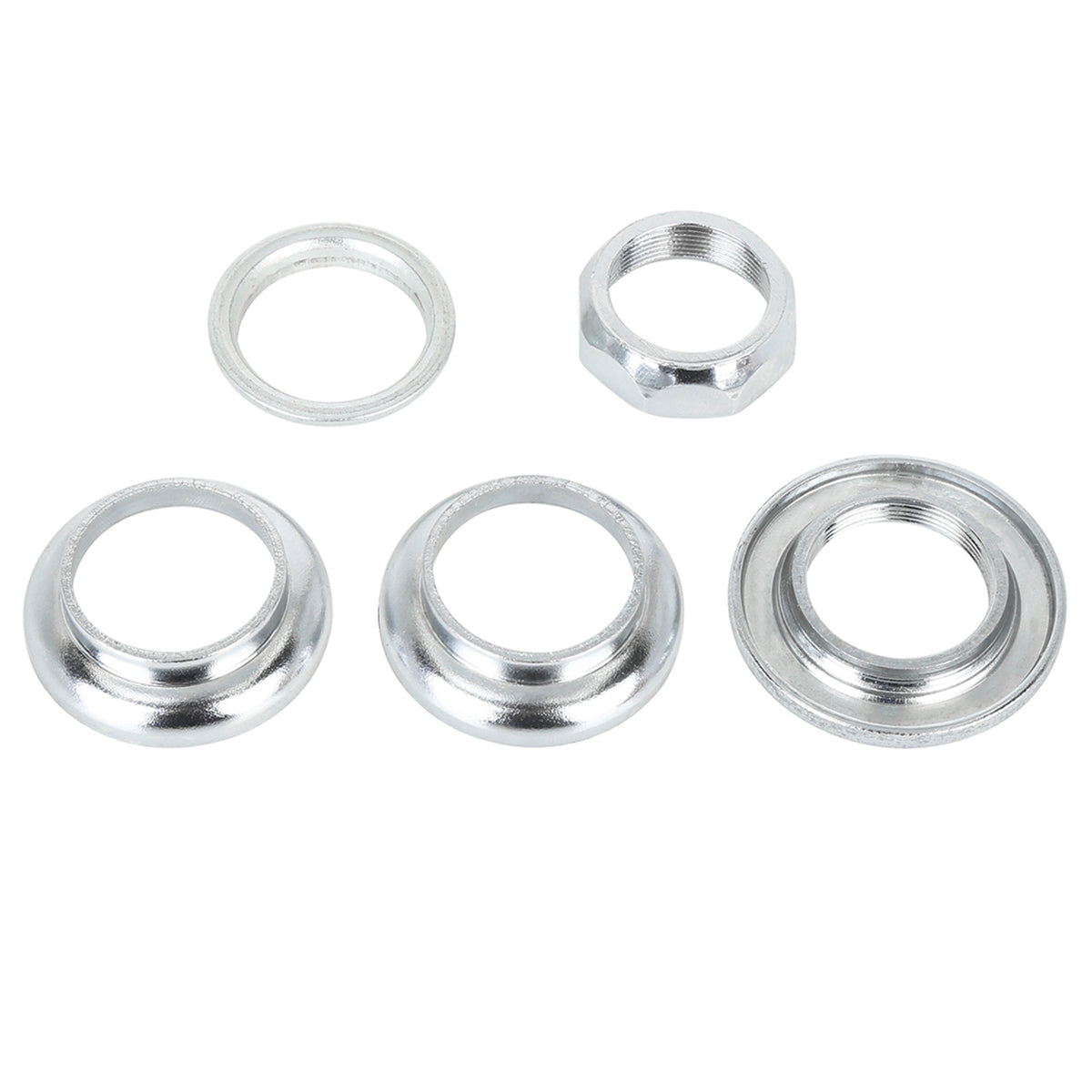 Bike 1-Inch 7-in-1 Steel Threaded Headset Set Sealed Bearings Replacement