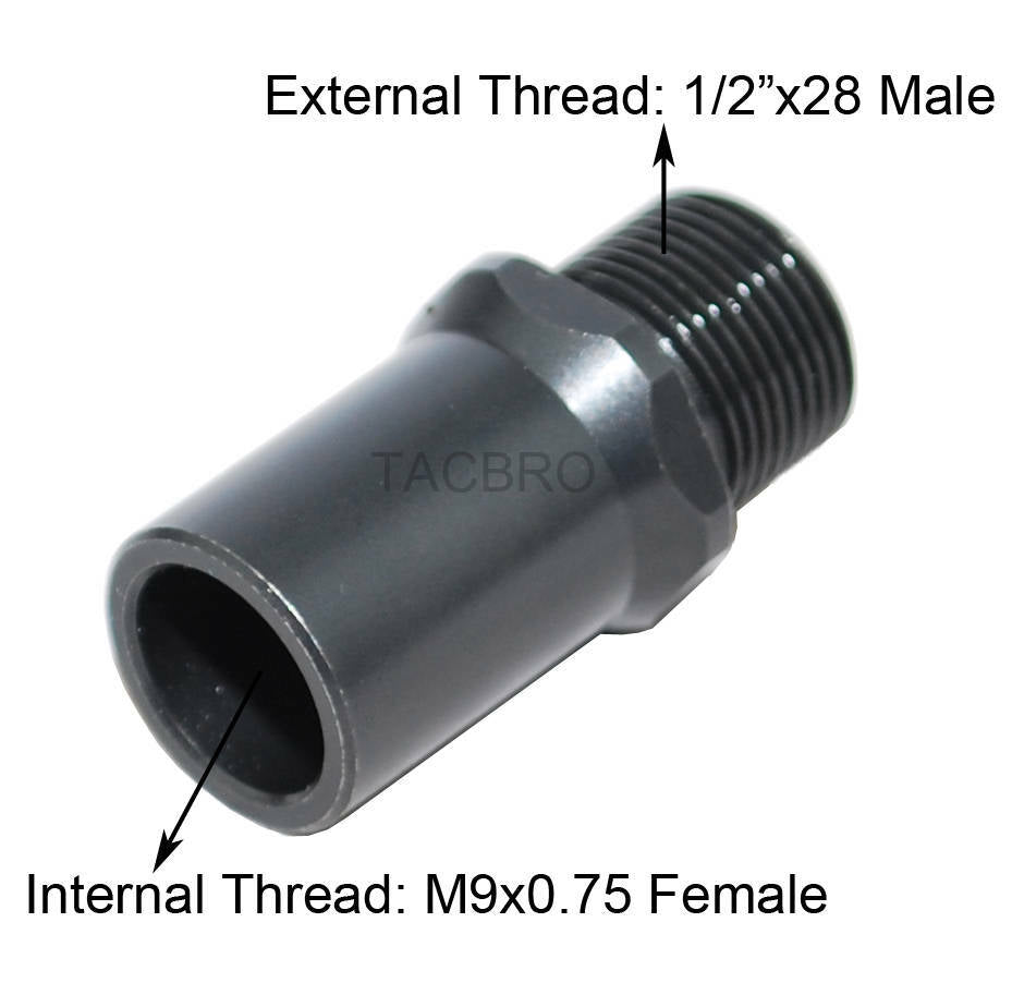 M9x.75 to 1/2x28 Thread Adapter Set for Sig GSG 1911-22