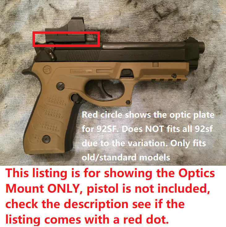 Green Dot Sight with Mounting Plate for Beretta Pistols - ADE RD3-006B