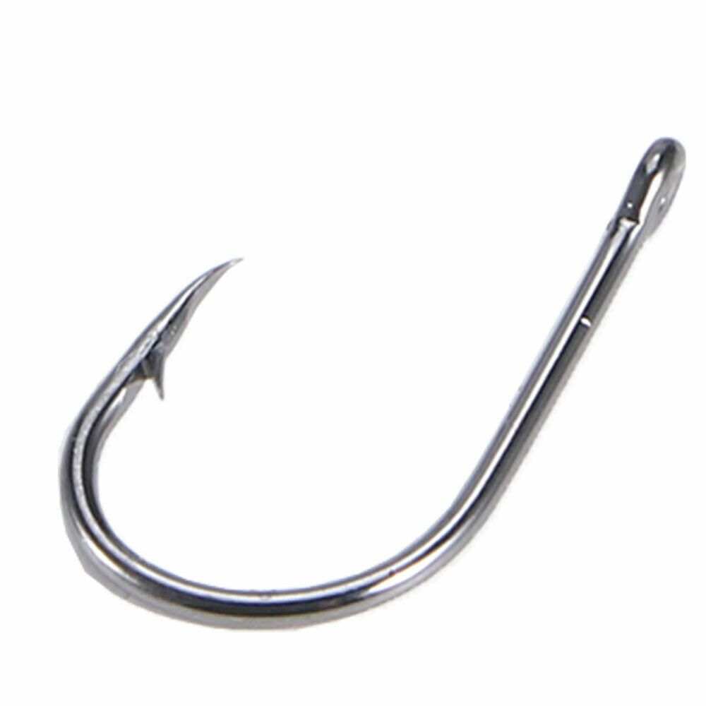1000PCS Fishing Hooks Set - 10 Sizes Barbed Saltwater & Freshwater Tackle Kit with Storage Box