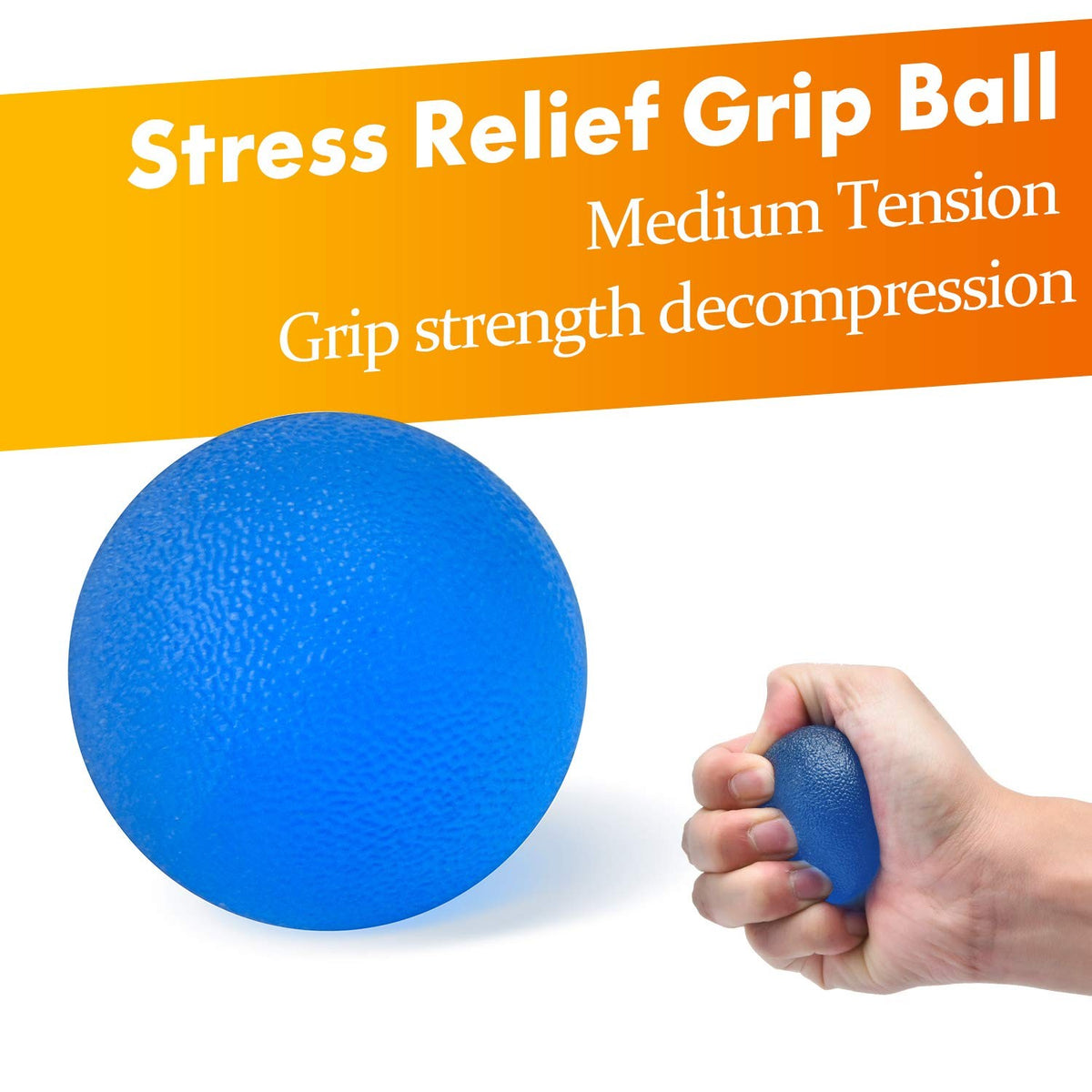 Adjustable Hand Grip Strengthener Kit with Finger Stretcher and Stress Ball