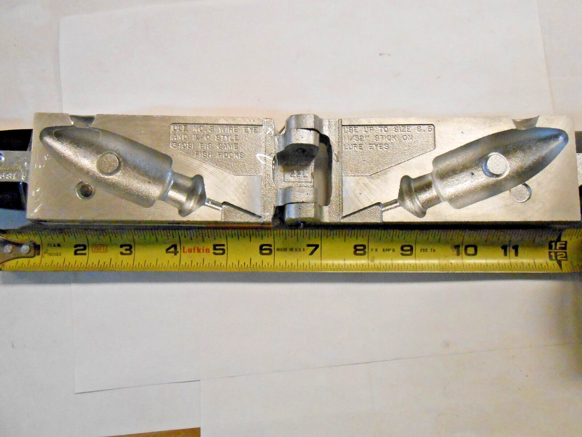 16 oz Do-It Spire Point Head Jig Mold with Brass Wire Eyes - Fishing Tackle