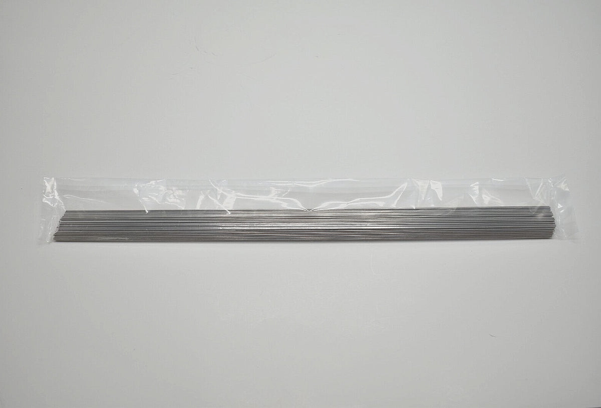 100 Stainless Steel Spinnerbait Rig Lure Shafts - .036" x 14" Straight Wire