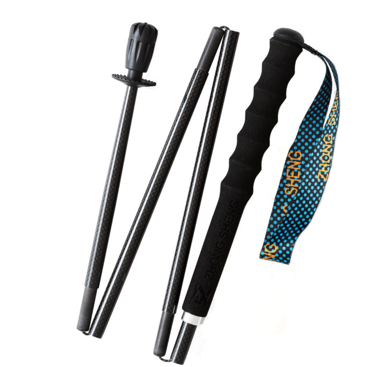 Ultra Light Carbon Fiber Hiking Poles - Foldable Trekking & Trail Running Poles