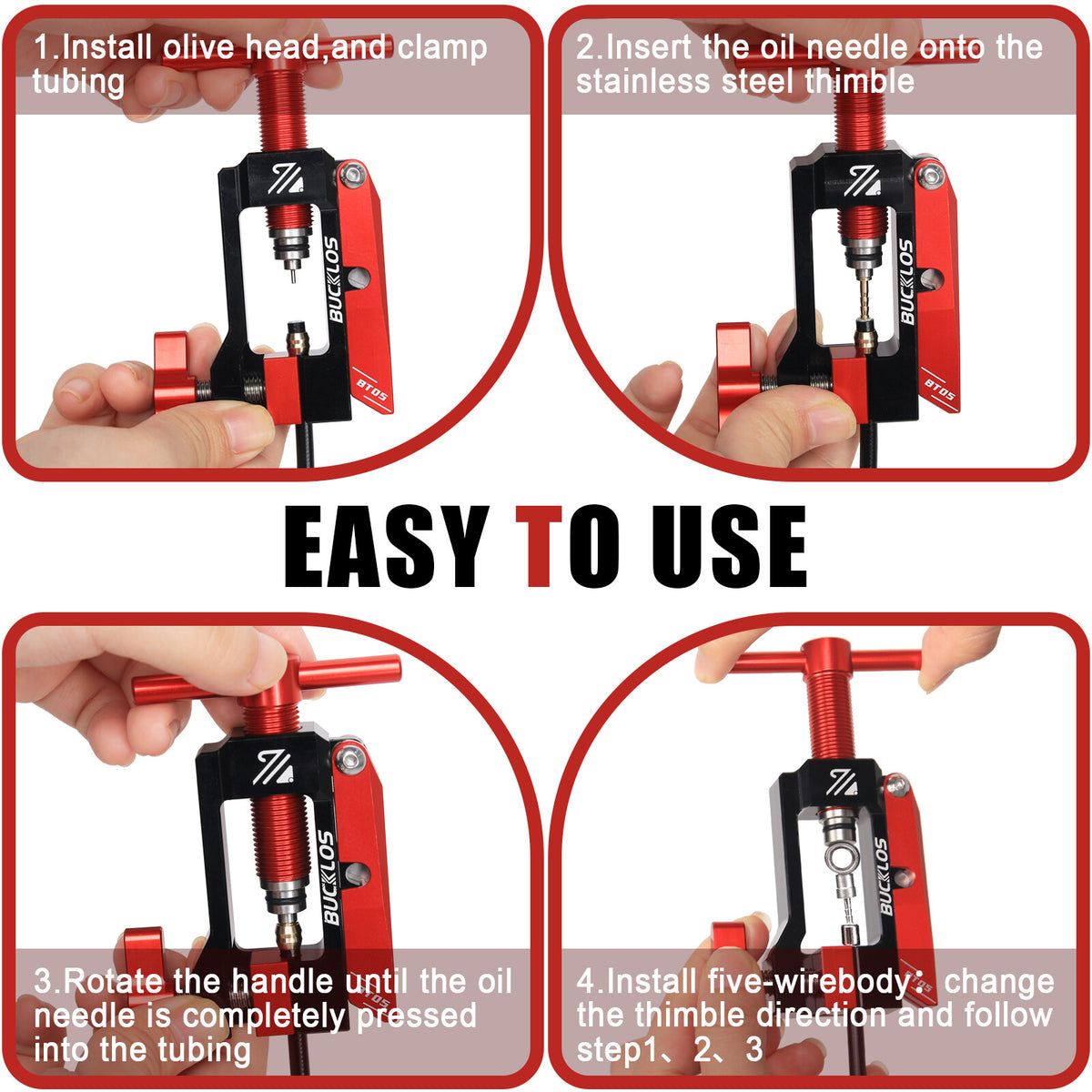 Bicycle Hydraulic Disc Brake Oil Needle Tool and Hose Cutter Kit