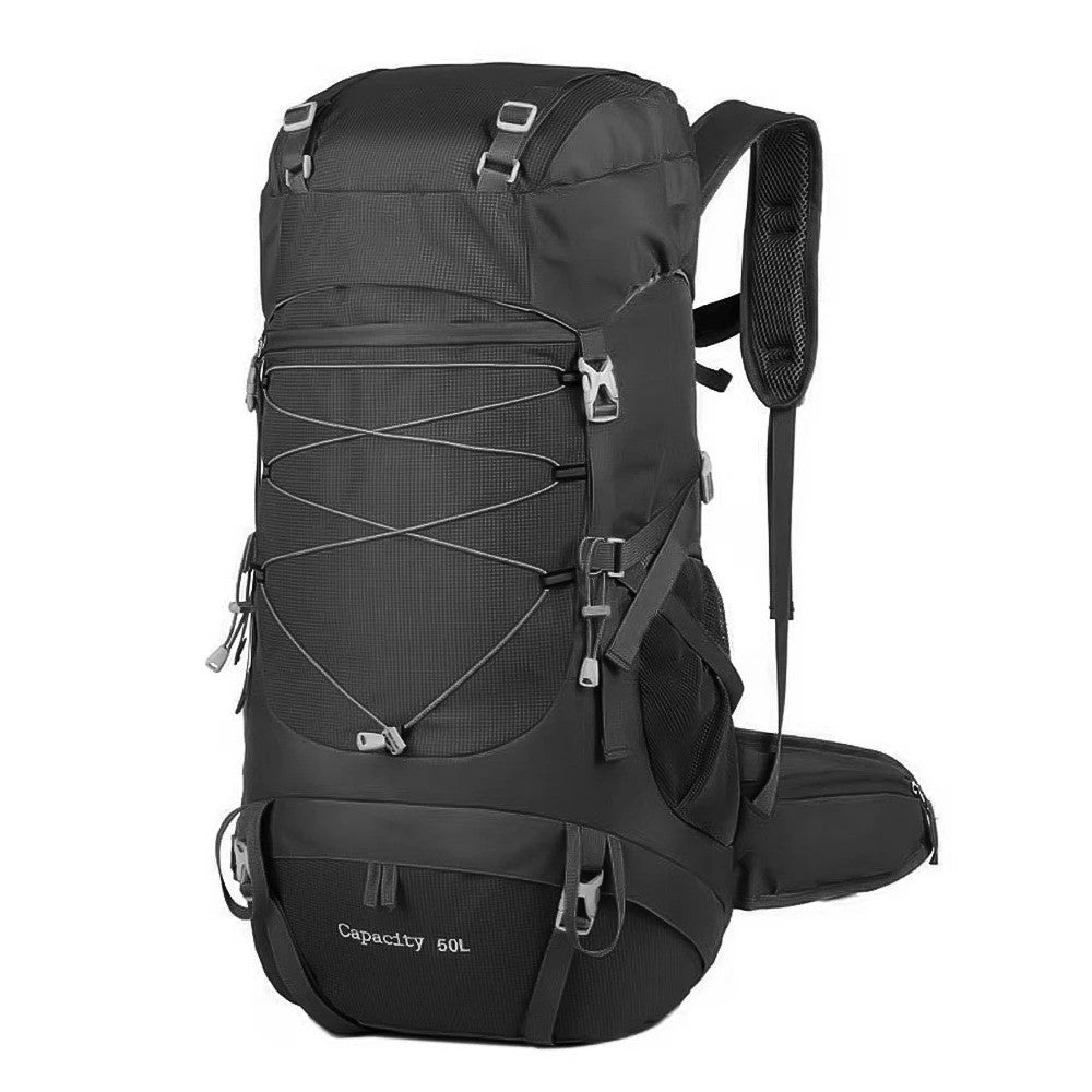 Lightweight 50L Hiking Backpack with Rain Cover - Breathable & Durable
