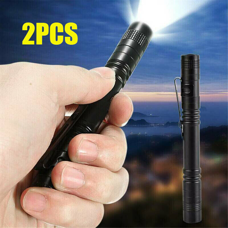 Mini LED Tactical Flashlight Set - Compact Waterproof Penlight for Outdoor & Emergency Use