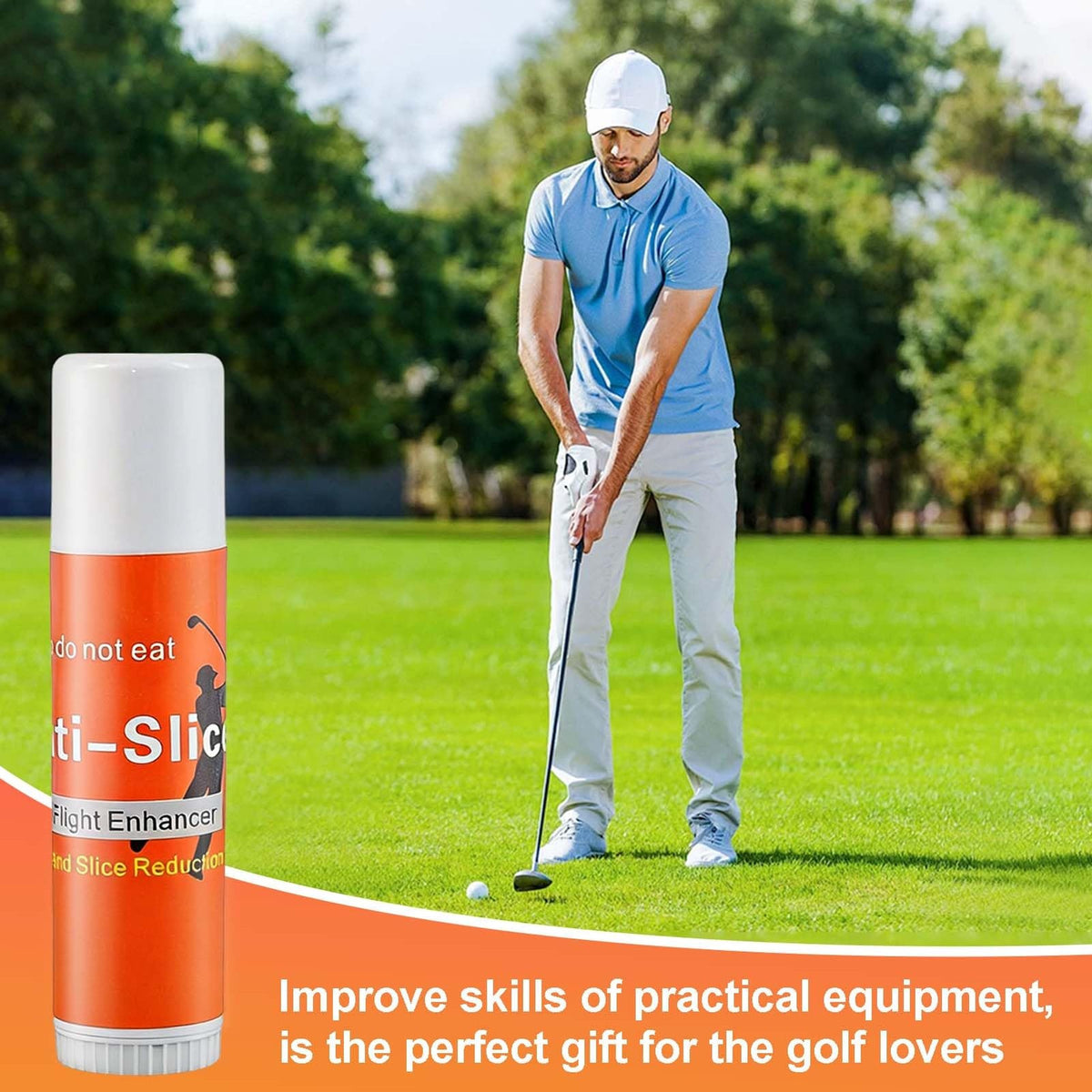 Golf Training Aid Anti-Slice Stick Set for Swing Practice - 3 Pieces
