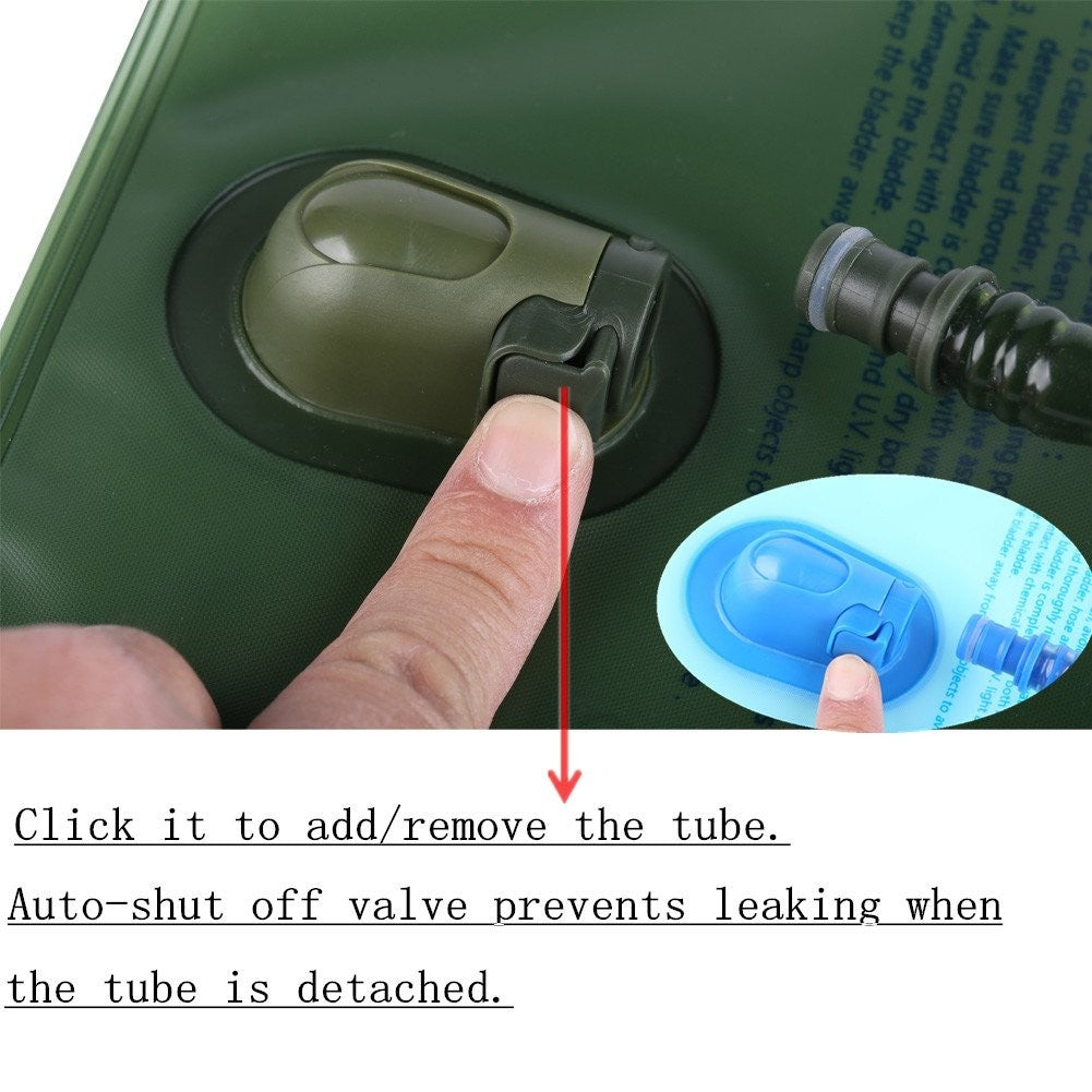 2 Pack 2L Hydration Bladders BPA-Free Water Reservoirs for Outdoor Activities