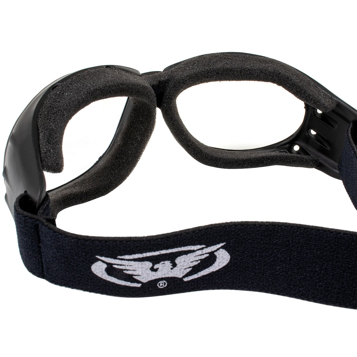 Motorcycle Goggles 2 Pack Black Frame with Clear & Mirror Lenses, Aviator Style