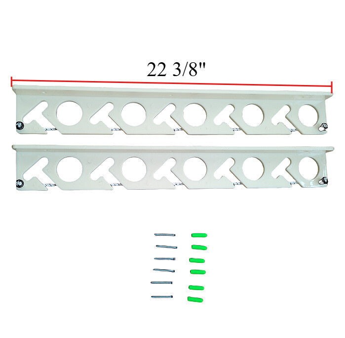 Fishing Rod Rack Wall Mount & Ceiling Storage Organizer for Up to 10 Rods