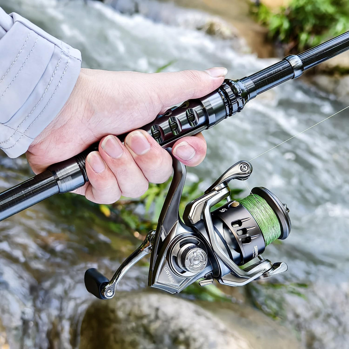 Telescopic Fishing Rod and Reel Combo – 5.9FT Spinning Carbon Fiber Set
