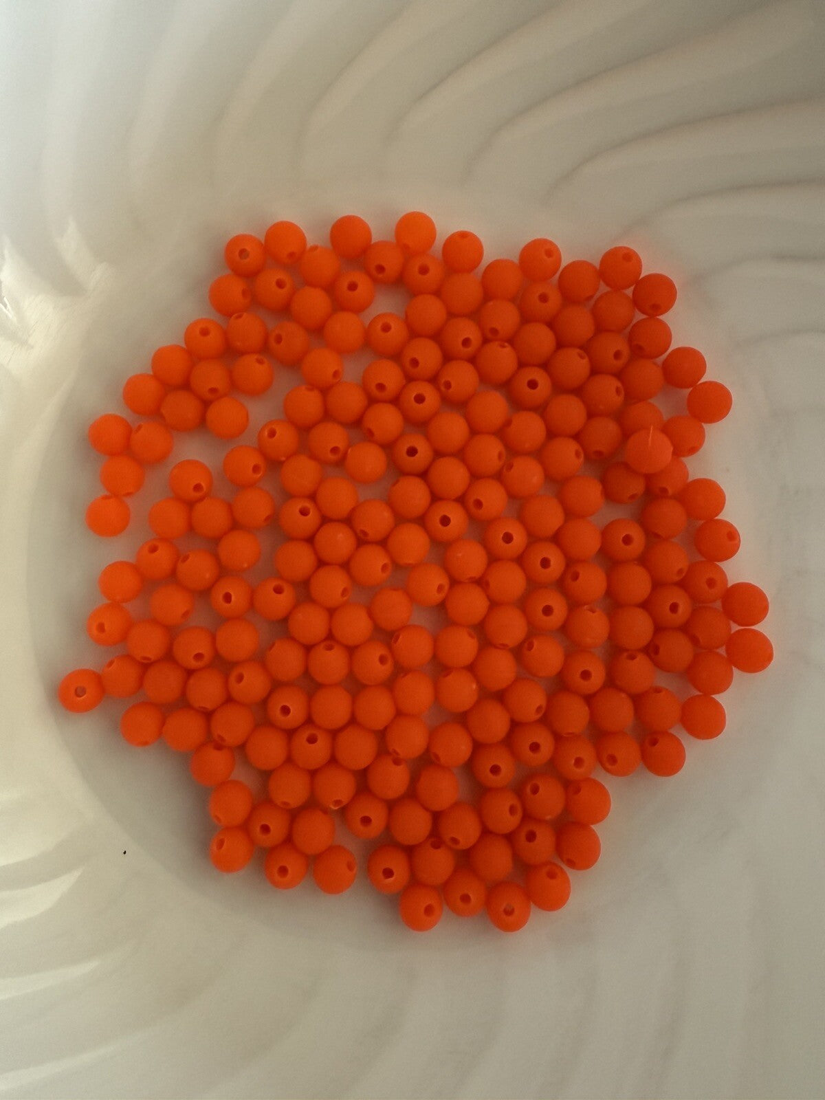 200 Count 6mm Round Pearl Beads for Fishing Spinners - Multiple Colors