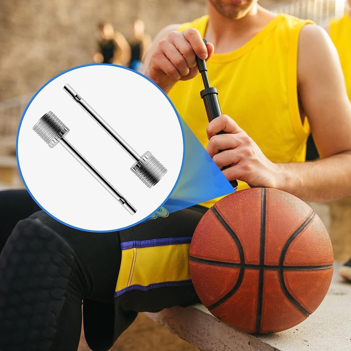 35pcs Ball Pump Needles Set for Basketball Soccer Football - Stainless Steel Inflation Pins