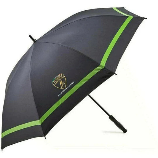 Lamborghini Squadra Corse Golf Umbrella Auto Open 39-Inch Black Carbon Fiber Shaft
