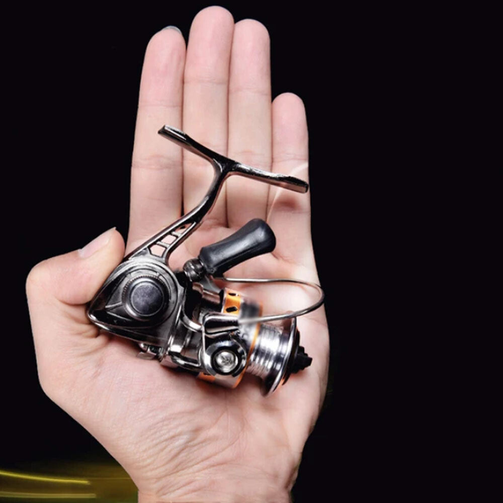 Mini Spinning Reel for Carp and Raft Fishing - Portable Aluminum Gear