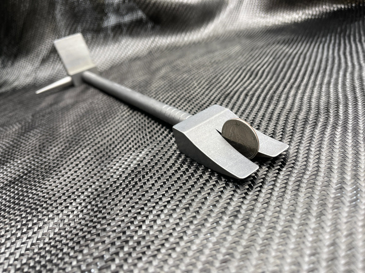Titanium Door and Window Latch Tool - Heavy Duty Nail Puller & Pry Bar