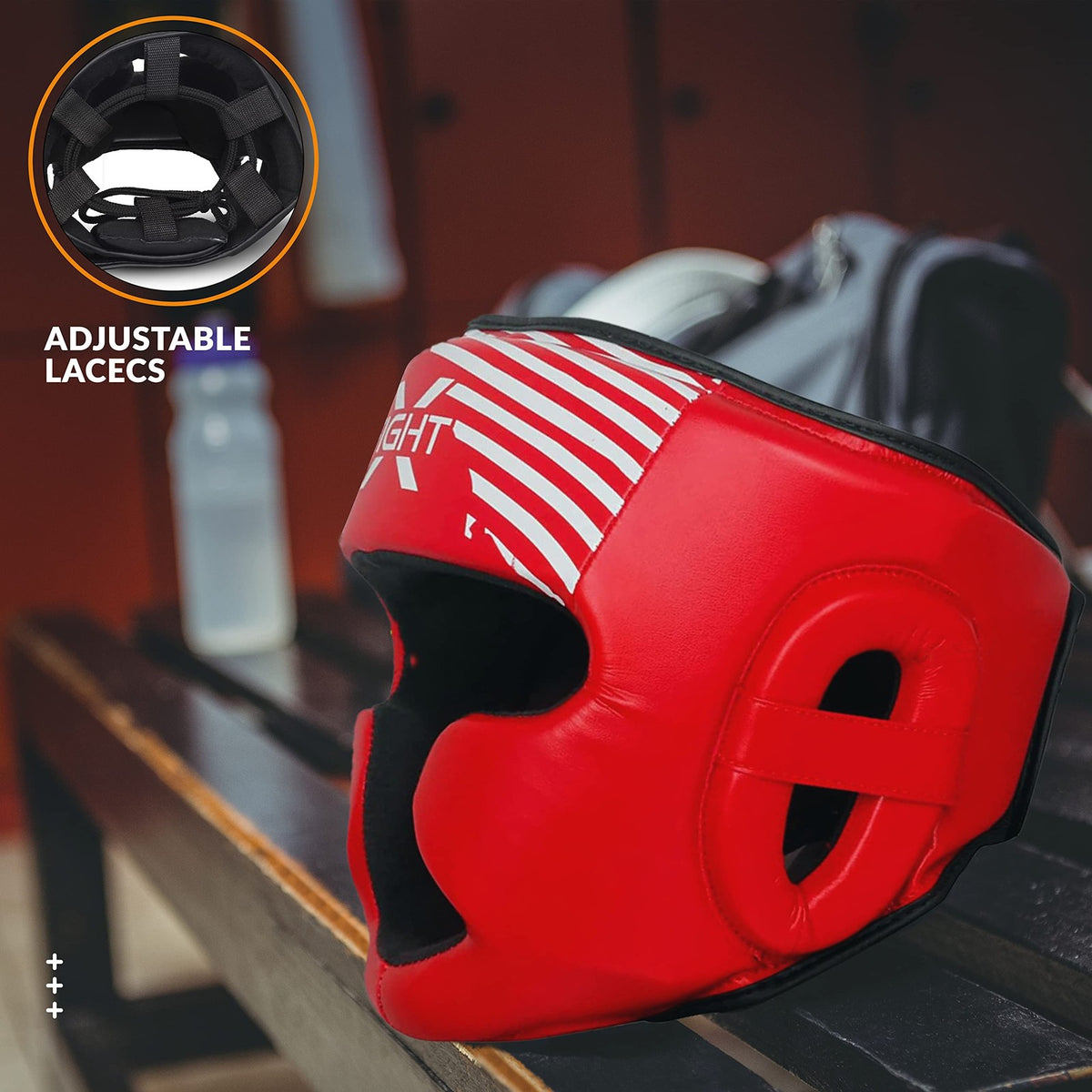 Boxing Headgear for Men & Women - PU Leather Unisex Training Head Guard