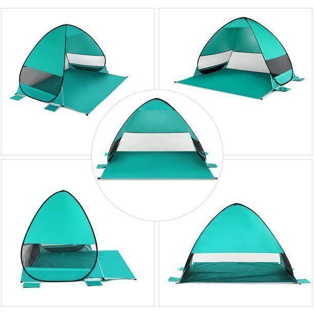 Portable Pop Up Beach Tent Sun Shade Shelter with Carry Bag UV Protection