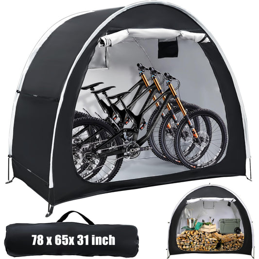 Outdoor Portable Bicycle Storage Tent for 1-4 Bikes - Weatherproof & Space-Saving