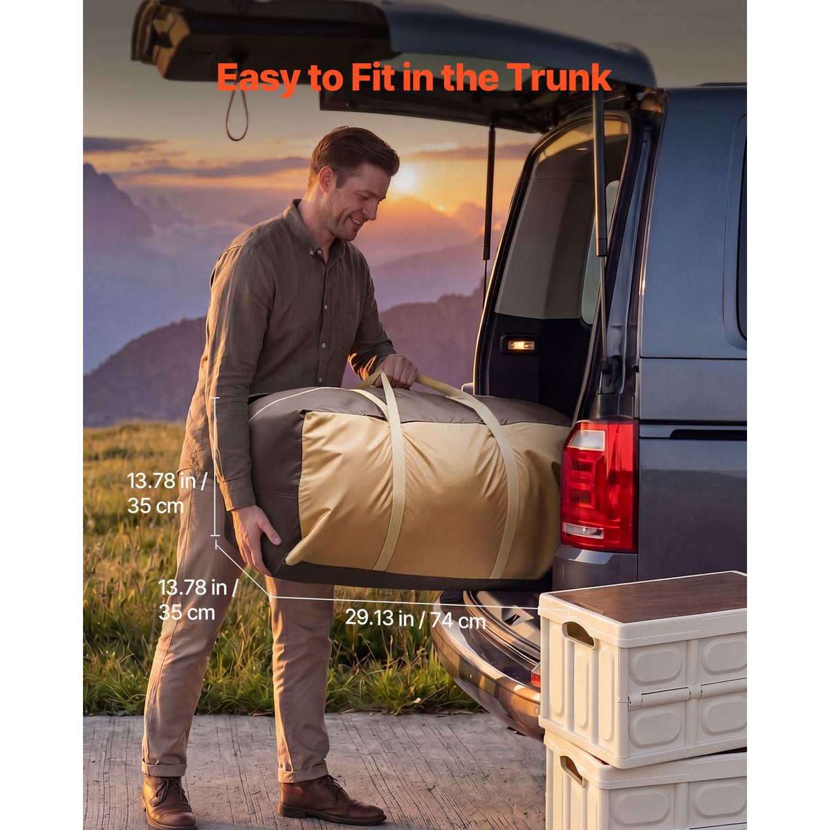 Rechargeable Inflatable Camping Tent Pump for 2-8 Person Tents
