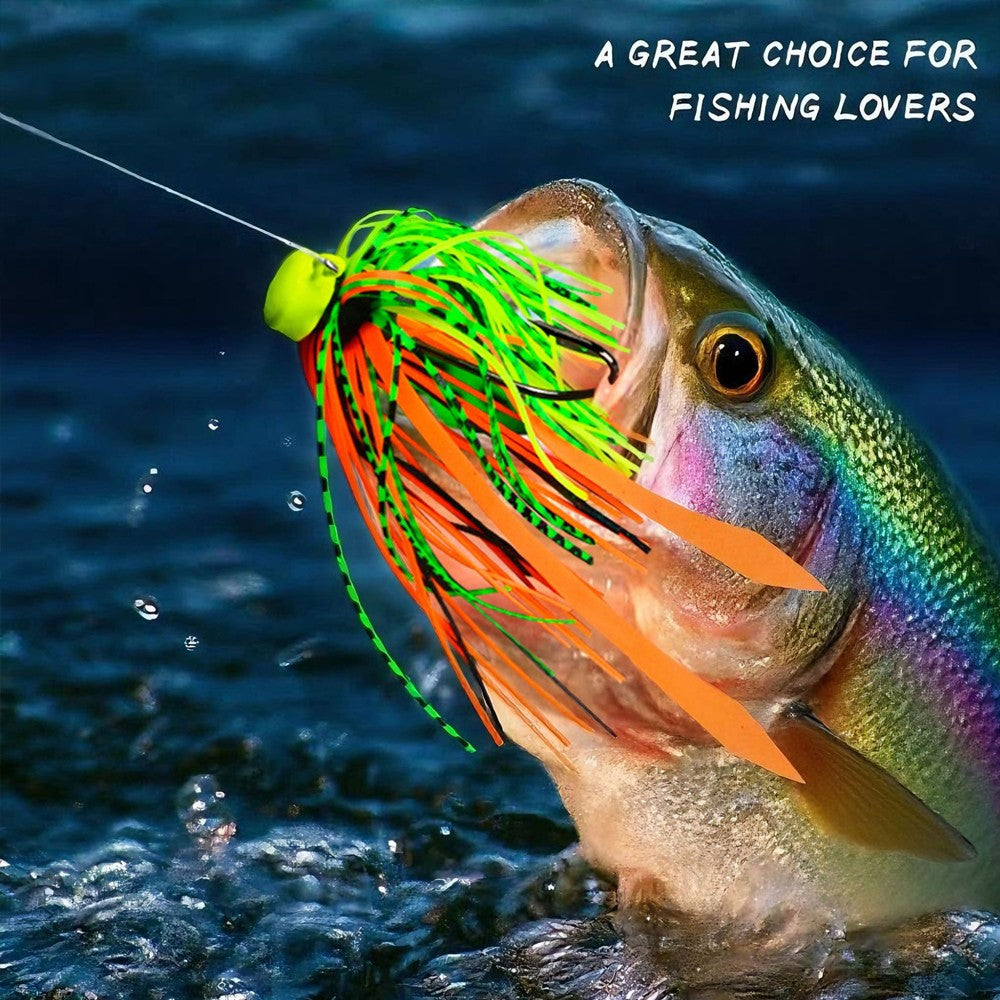 20 Pack Silicone Fishing Lure Skirts for Spinnerbaits & Jigs - Replacement Set