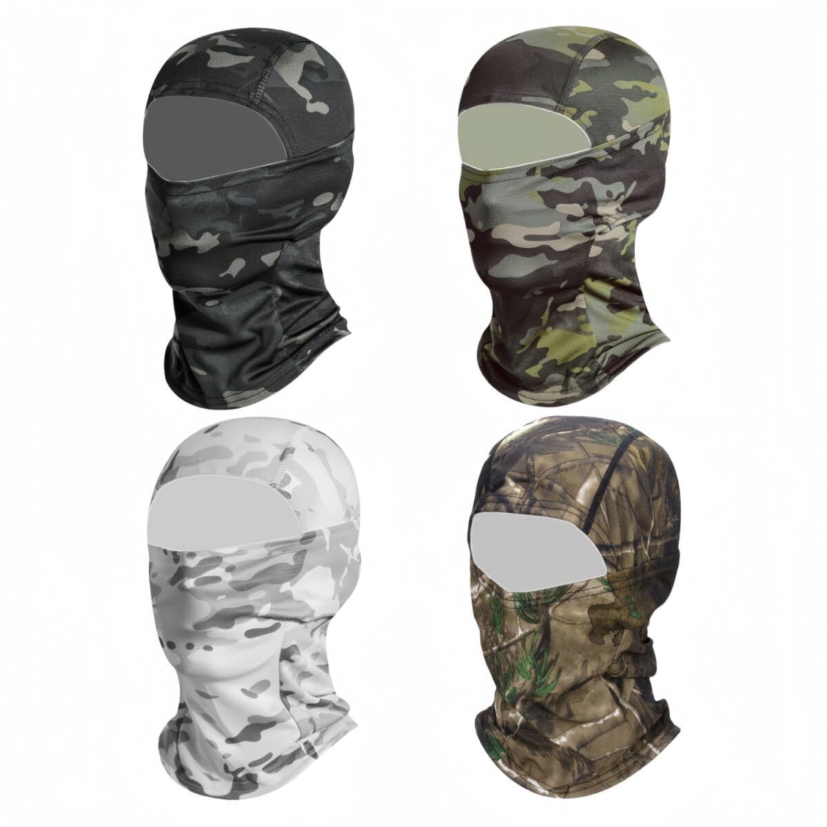 Sun Protection Balaclava Hood Face Mask for Outdoor Sports - 4 Pack