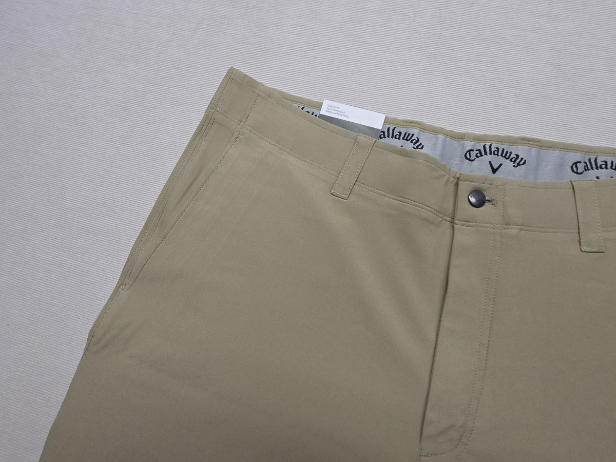 Men's Moisture Wicking Golf Shorts - Chinchilla Khaki, Size 36