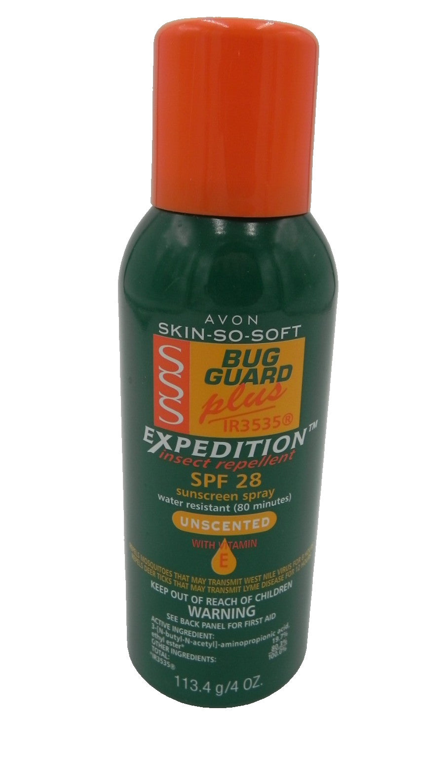 SPF 28 Insect Repellent Spray with Vitamin E - Unscented Bug Guard Plus