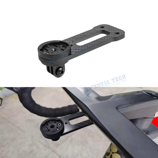 Carbon Fiber Bicycle Handlebar Mount for Garmin Wahoo Deda Alanera Cycling Computer