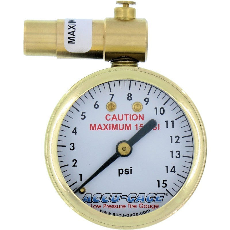 Low Pressure Bicycle Tire Gauge for Fat Bikes Presta Valve 0-15 PSI