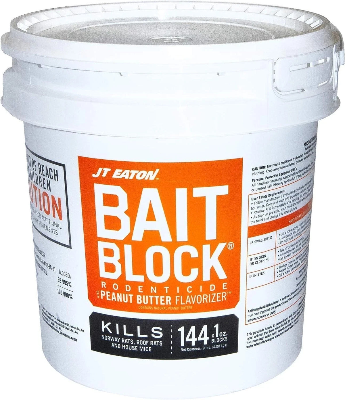 144 Count Rodenticide Blocks - Peanut Butter Flavored Mouse & Rat Bait