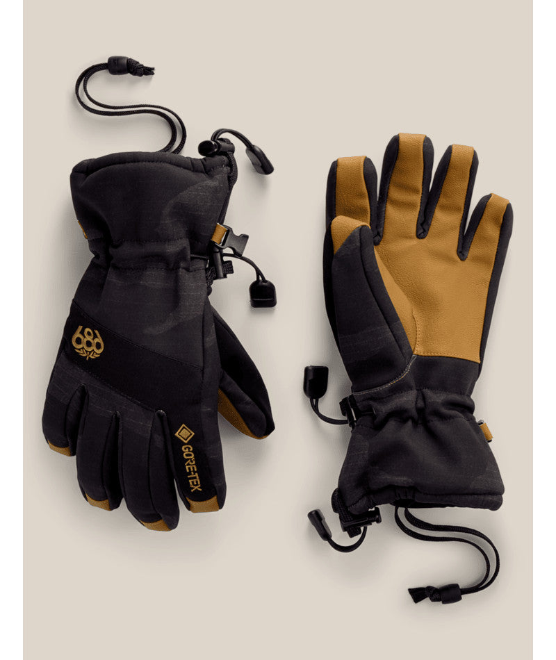 Youth Gore-Tex Ski & Snowboard Gloves - Medium Black Camo