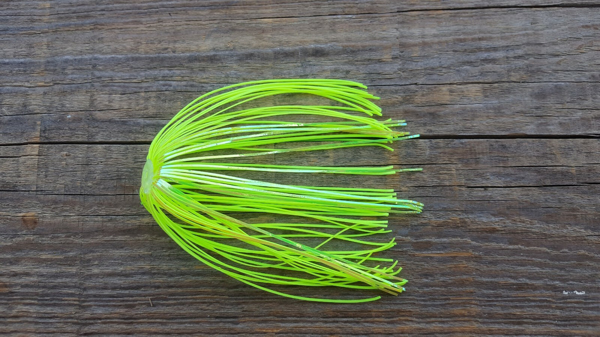 10 Pack Silicone Fishing Skirts 4 Inch for Jigs and Buzzbaits - Multiple Colors