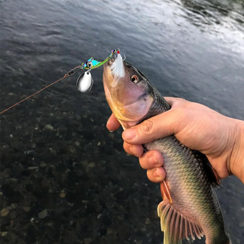 5Pcs Metal Fishing Spinner Bait Tails for Bass Trout Crankbaits Tackle