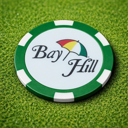 Golf Ball Marker Poker Chip Set - Double Sided Bay Hill Course Replica