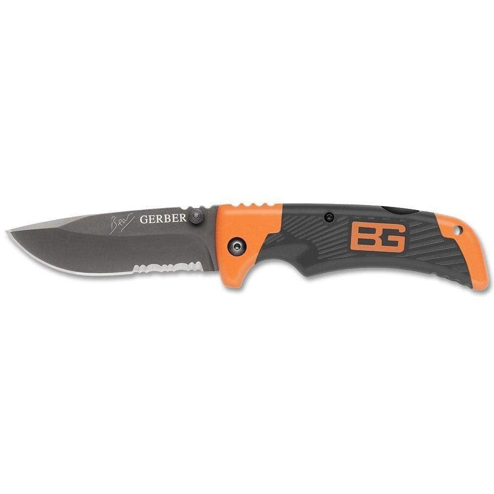 Survival Folding Knife with Serrated Blade - Compact Outdoor Tool